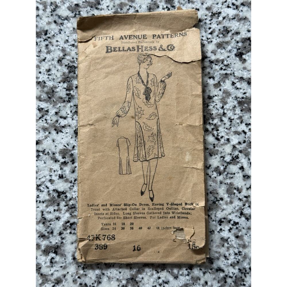 Fifth Avenue Pattern Bellas Hess&Co